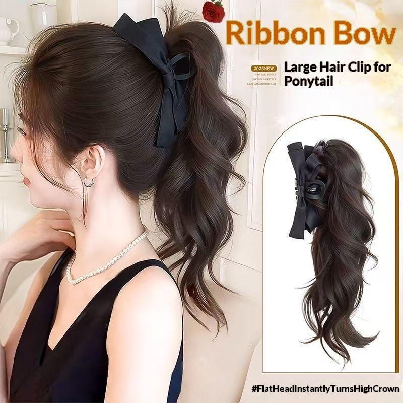 Ribbon Bow Gift - 14 inç Fiyonklu Tokalı At Kuyruğu
