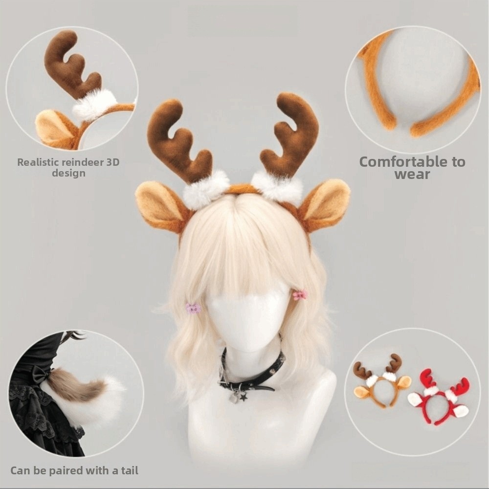 Peluş Geyik Boynuzu Taç Bandı  - Reindeer Antlers Headband incelemesi ve fiyatı