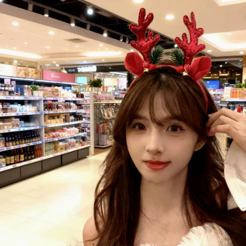 Noel Simli Geyik Boynuzu Taç B - Reindeer Antlers Headband incelemesi ve fiyatı