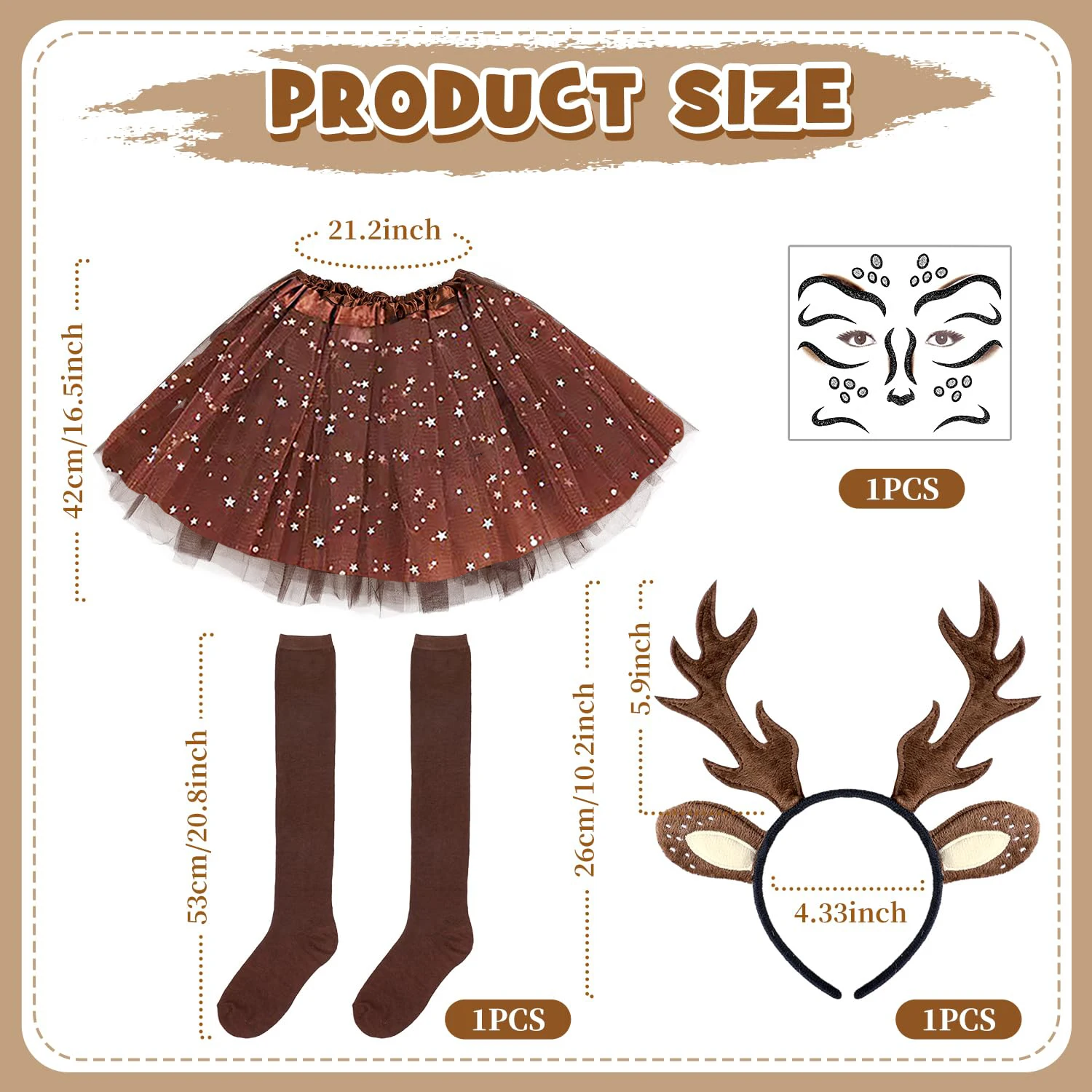 Karnaval Geyik Kostümü Kadınla - Reindeer Antlers Headband incelemesi ve fiyatı
