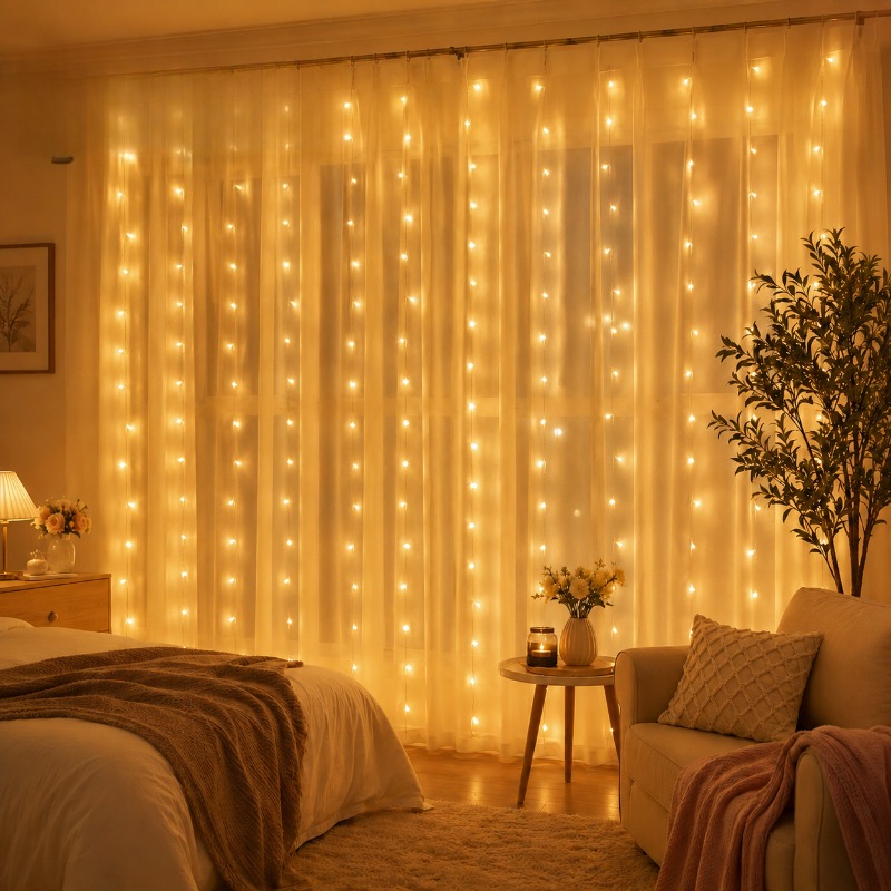 3/4/6m Perde LED Işık Zinciri  - Led Fairy String Lights incelemesi ve fiyatı