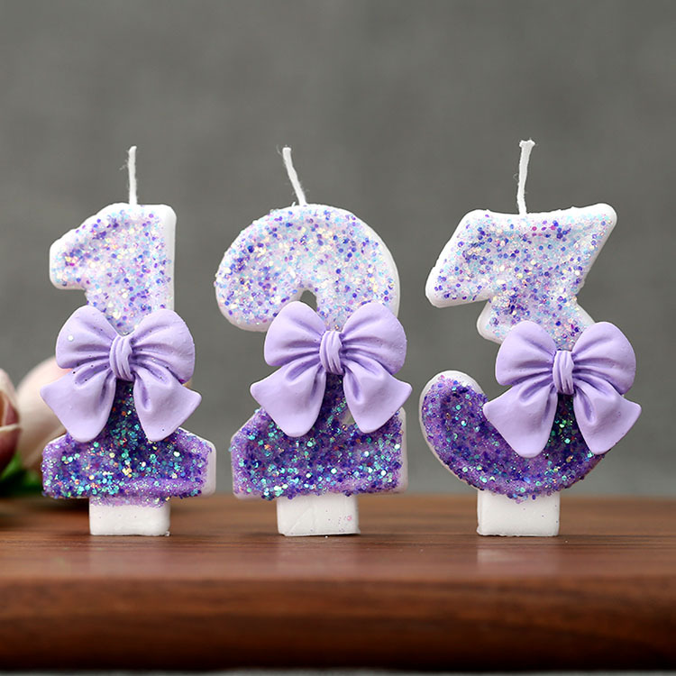 Yaratıcı Simli Kademeli Mor Fi - Holiday Candle Set incelemesi ve fiyatı