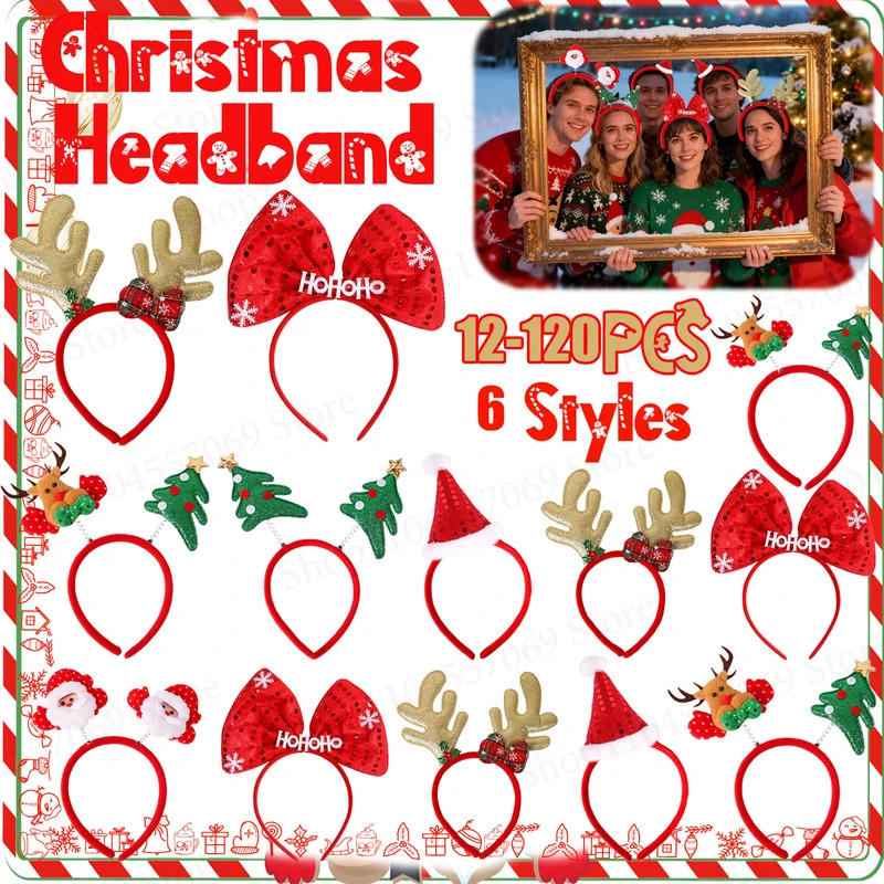 12-120 Adet Noel Kafa Bandı No - Reindeer Antlers Headband incelemesi ve fiyatı