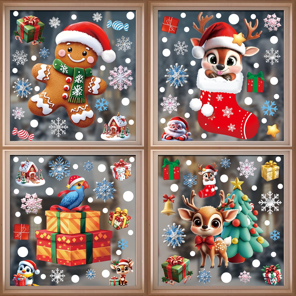 Noel Pencere Çıkartmaları Zenc - Snowflake Window Decal incelemesi ve fiyatı