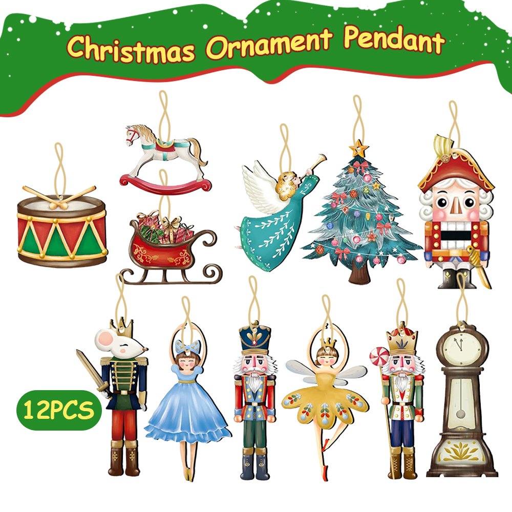 12 adet/takım Ahşap Fındıkkıra - Nutcracker Figurine incelemesi ve fiyatı