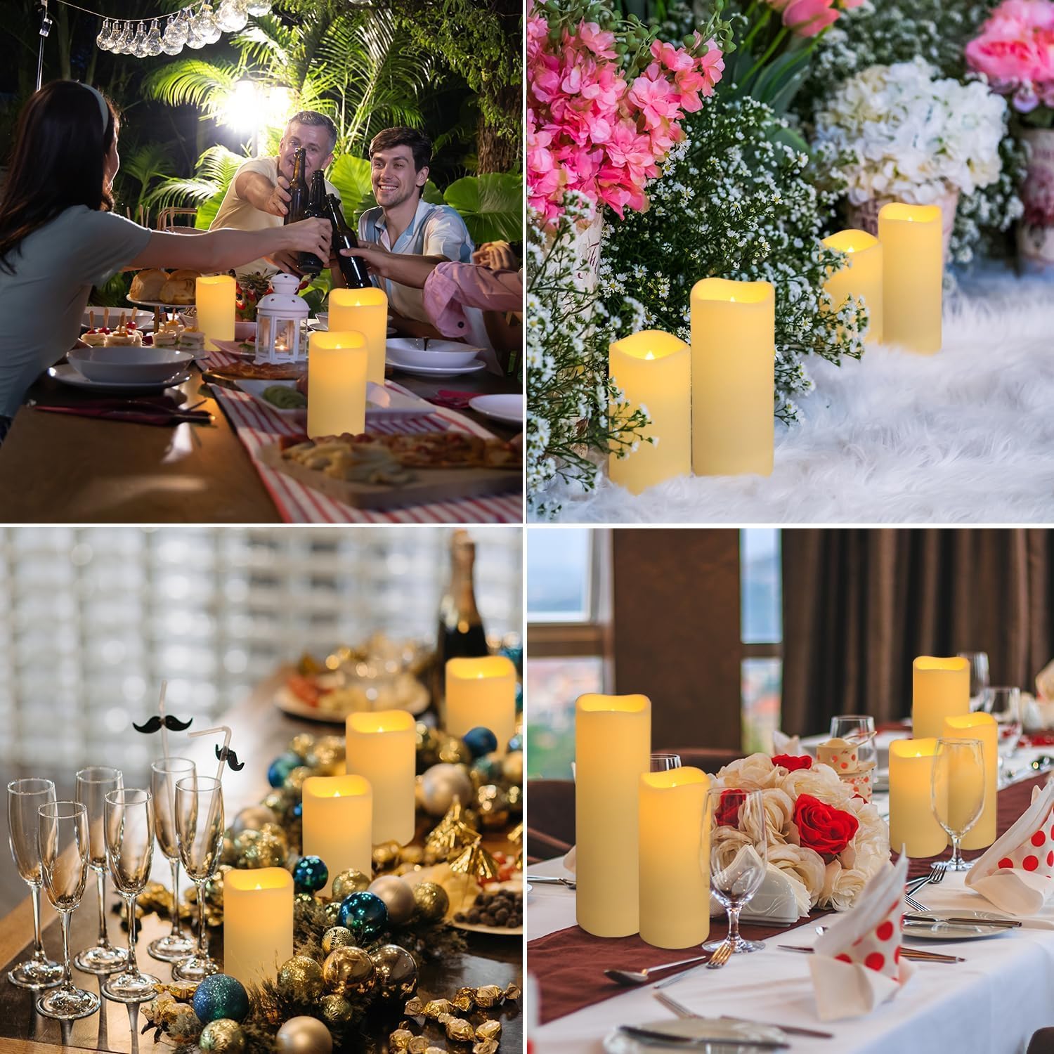 96 Adet Su Geçirmez Dış Mekan  - Holiday Candle Set incelemesi ve fiyatı