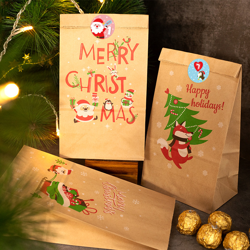 Noel hediyesi torba Kraft kağı - Advent Calendar Gift incelemesi ve fiyatı